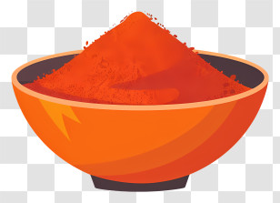 Paprika Powder - Bowl Of Red Spice Illustration Transparent PNG