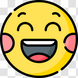 Laugh Emoji - Bright Smiling Face Emoji Spreading Positivity Transparent PNG