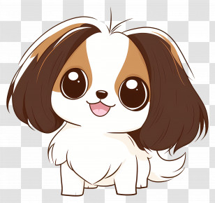 Lovely Dog - Cute Cartoon Dog Transparent PNG