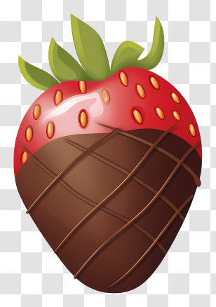Chocolate Covered Strawberry - Chocolate Covered Strawberry Dessert Transparent PNG