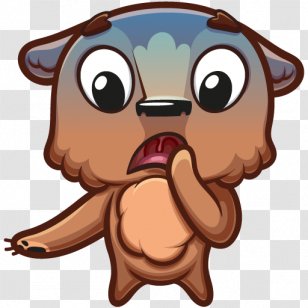 Chocolate Brownie Puppy VKontakte Sticker - Flower Transparent PNG