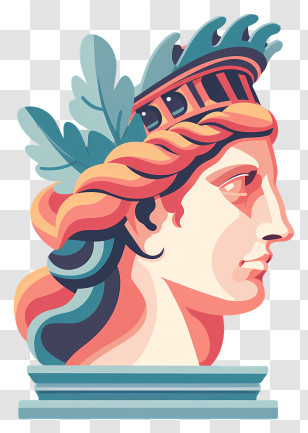 Statue - Classical Statue Head Illustration Transparent PNG