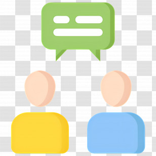 Discuss - Conversation Icon With Speech Bubble Illustration Transparent PNG