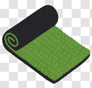 Sport Elements - Green Yoga Mat For Exercise Transparent PNG