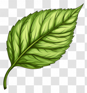 Leaf Drawing - Green Leaf Illustration Transparent PNG