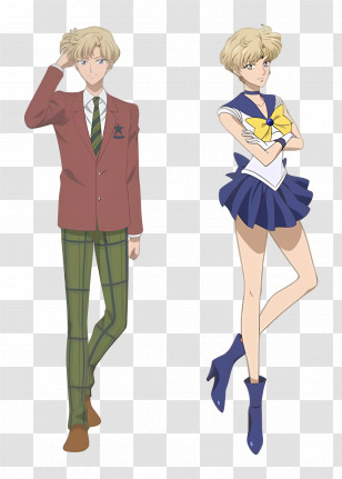 Sailor Moon - Anime Characters In Transformation Costumes Transparent PNG
