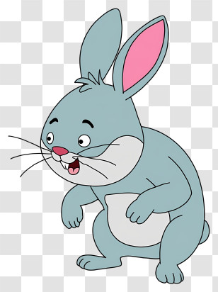 Cartoon Bunny - Cute Cartoon Rabbit Illustration Transparent PNG