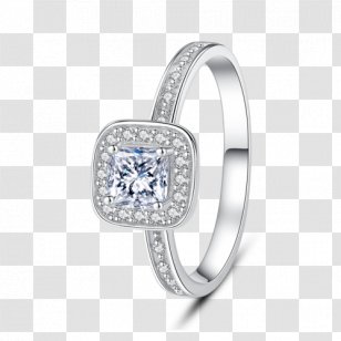 Earring Bracelet Wedding Ring Pre-engagement - Silver - Couple Rings Transparent PNG