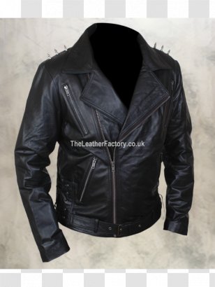 Leather Jacket Johnny Blaze T-shirt Ghost - Tshirt Transparent PNG