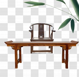 Table Chinoiserie Chair Furniture Fengmu - Home Antiquity Transparent PNG