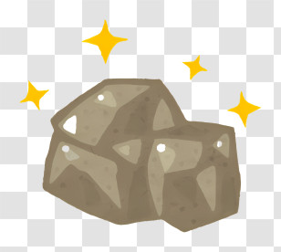 Icon - Illustration Of Shiny Glimmering Rocks Transparent PNG
