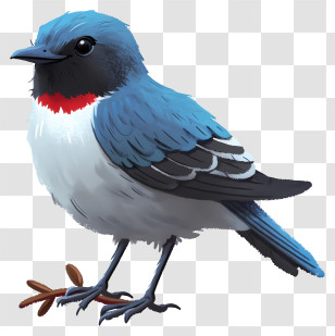 Realistic Style Bird - Blue And Red Bird Illustration Transparent PNG
