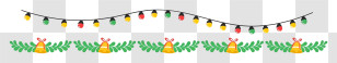 Christmas Decoration - Christmas Lights And Bells Garland Transparent PNG