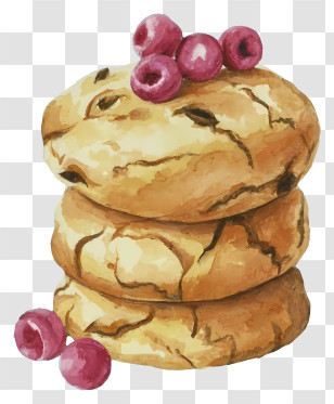 Chocolate Chip Cookies - Delicious Baked Cookies Transparent PNG