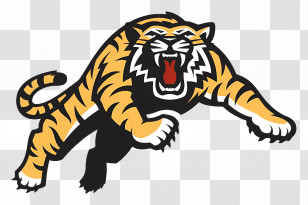 Hamilton Tiger Cats Logo - Leaping Tiger Transparent PNG