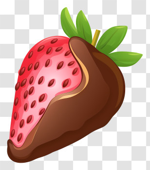 Strawberry - Chocolate Covered Strawberry Illustration Transparent PNG