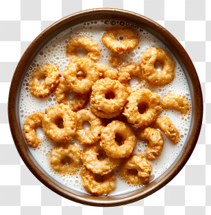 Cereal Bowl - Delicious Cereal In Bowl With Milk Transparent PNG