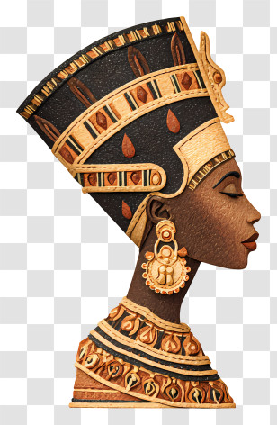 Ancient African Queen - Egyptian Queen Illustration Transparent PNG