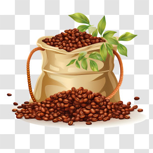 Coffee Beans Bag - Bag Of Coffee Beans Transparent PNG