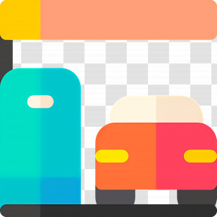 Gas Station - Car At Gas Station Transparent PNG