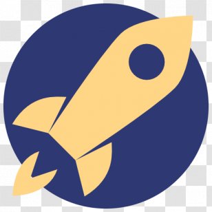 Cartoon Cobalt Blue Idea Belief Clip Art - Moon Rocket Transparent PNG
