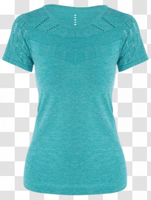 T-shirt Sleeve Clothing Pocket - Electric Blue - Running Shoes For Women Business Casual Transparent PNG