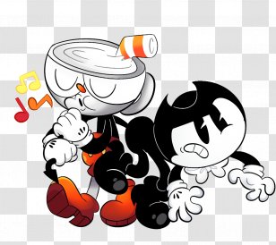 Bendy And The Ink Machine Cuphead Fan Art Transparent PNG