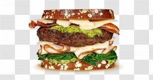 Hamburger Cheeseburger Gouda Cheese Bacon, Egg And Sandwich - Buffalo Burger - Bohemian Transparent PNG