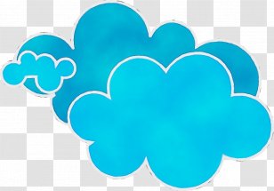 Rain Cloud - Symbol - Sticker Meteorological Phenomenon Transparent PNG
