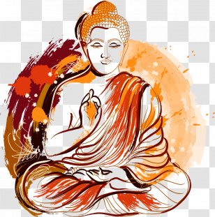 Gautama Buddha Buddhism Buddhahood Illustration - Clip Art - Vector Painted Lord Transparent PNG