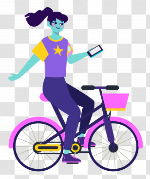 Bike Riding Bicycle Transparent PNG