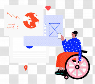 Wheel Chair People Transparent PNG