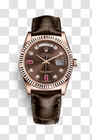 Rolex Day-Date Watch Colored Gold Transparent PNG