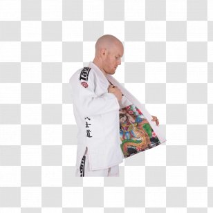Brazilian Jiu-jitsu Gi Jujutsu Rash Guard Kimono - Silhouette - Samurai Logo Transparent PNG