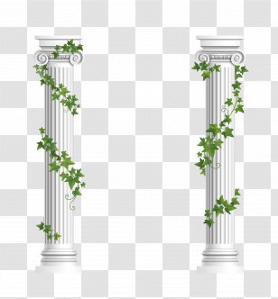 Column Ionic Order Euclidean Vector Stock Photography - Flower - Decorative Columns Transparent PNG
