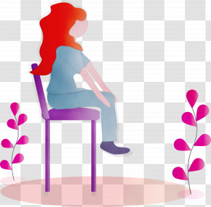 Pink Sitting Furniture Play Transparent PNG