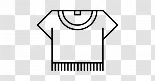 T-shirt Organic Food Dress - Black And White Transparent PNG