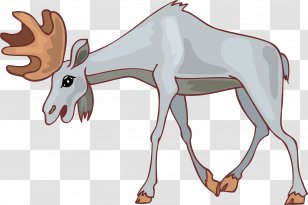 Drawing Cartoon Clip Art - Reindeer - Goat Transparent PNG