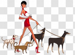 Dachshund German Shepherd Photography - Frame - Dog Walking Transparent PNG