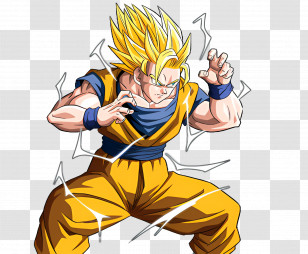 Son Goku - Powerful Super Saiyan Character Transparent PNG