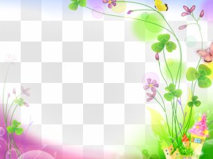Microsoft PowerPoint Word Wallpaper - Computer Monitor - Border Plants Transparent PNG