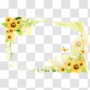Floral Design Picture Frame Photography Illustration - Flora - Chrysanthemum Transparent PNG