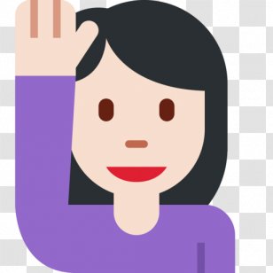 Emoji Zero-width Joiner Light Skin Hand - Watercolor Transparent PNG
