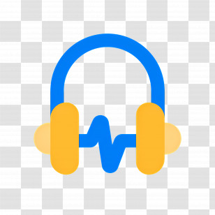 Listening Music - Headphones Icon In Cool Design Transparent PNG