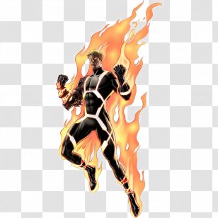 Human Torch Invisible Woman Marvel: Avengers Alliance Mister Fantastic - Art Transparent PNG