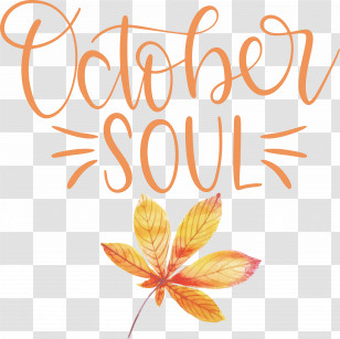 October Soul October Transparent PNG