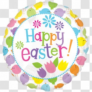 Balloon Easter Bunny Egg Party - Tableware Transparent PNG