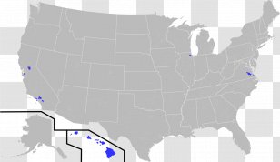 United States Wikipedia Blank Map U.S. State - Road - Asian American Transparent PNG