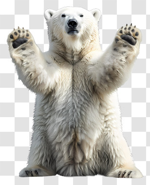International Polar Bear Day - Standing Polar Bear Transparent PNG