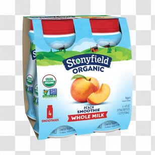 Smoothie Milk Organic Food Frozen Yogurt Parfait - Ice Cream - Peach Transparent PNG